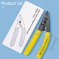 CFS-3 Three-port Fiber Optical Stripper Wire Strippers FTTH Tools Optical Fiber Stripping Pliers